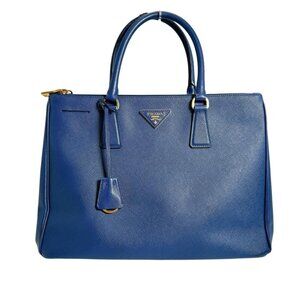 Prada 1 Ba786 Saffiano Shoulder Bag Galliera Handbag Blue